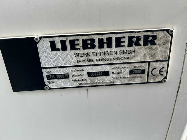 Liebherr - 2000 - ltm1060/2 - telescoopkraan - afbeelding 11 van  22