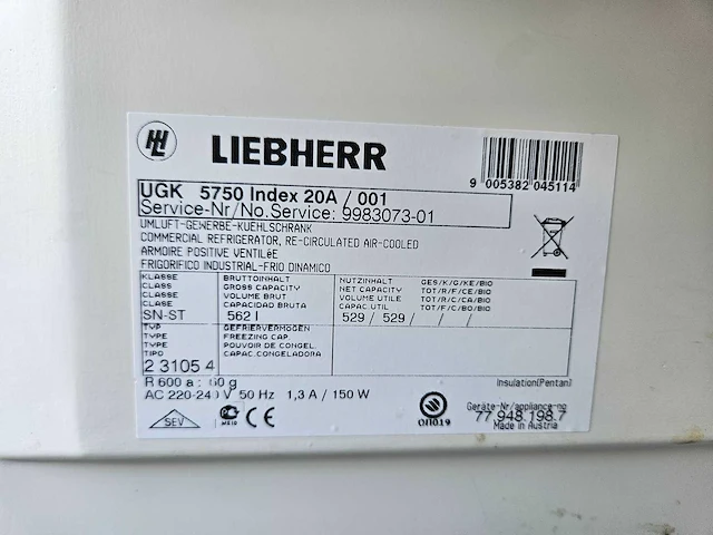 Liebherr - gastroline - koeling - afbeelding 4 van  4