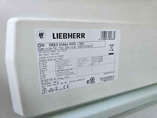 Liebherr - gn2853 - vriezer - afbeelding 5 van  5