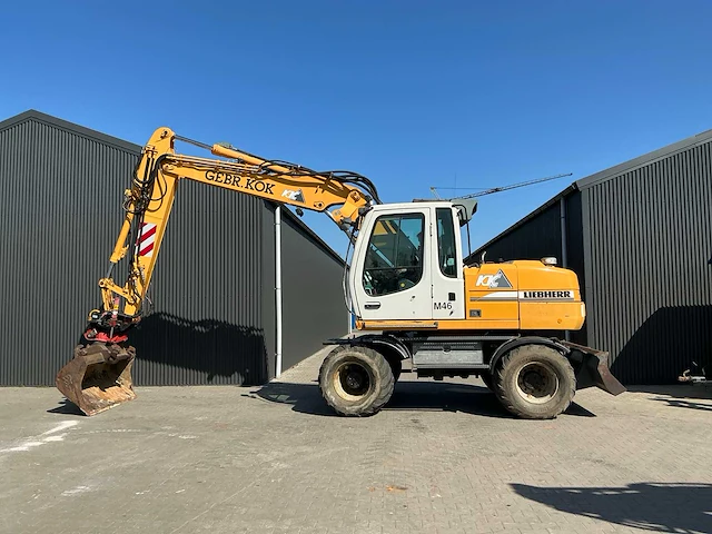 Liebherr a314 litronic banden graafmachine / mobiele kraan - afbeelding 24 van  58