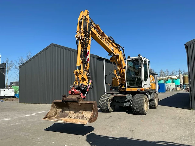 Liebherr a314 litronic banden graafmachine / mobiele kraan - afbeelding 6 van  58