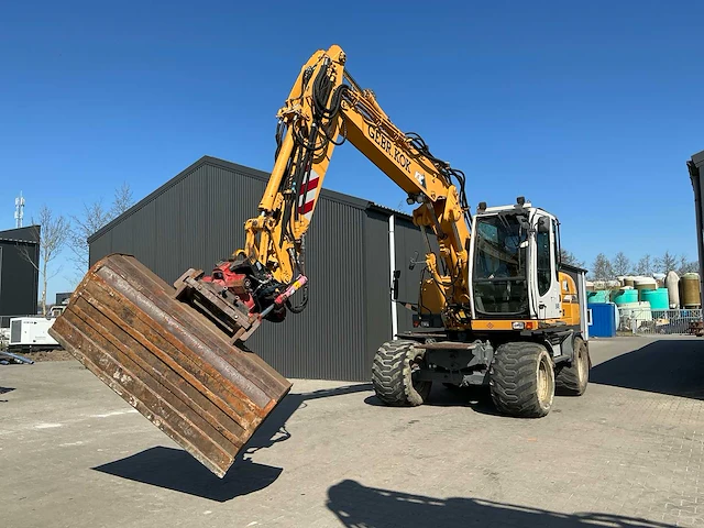 Liebherr a314 litronic banden graafmachine / mobiele kraan - afbeelding 10 van  58