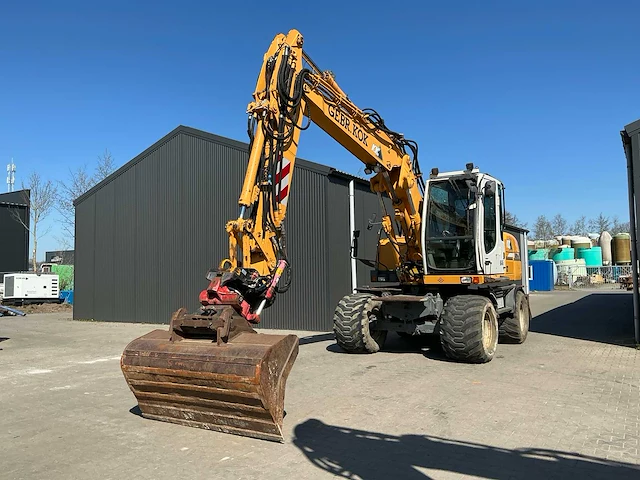 Liebherr a314 litronic banden graafmachine / mobiele kraan - afbeelding 11 van  58
