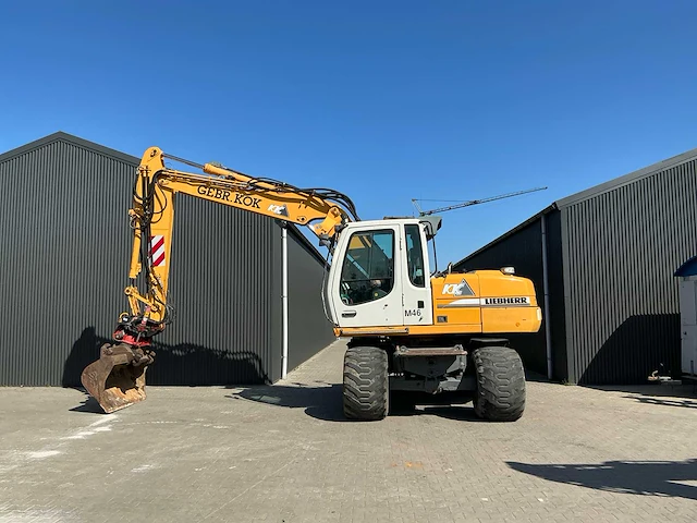 Liebherr a314 litronic banden graafmachine / mobiele kraan - afbeelding 13 van  58