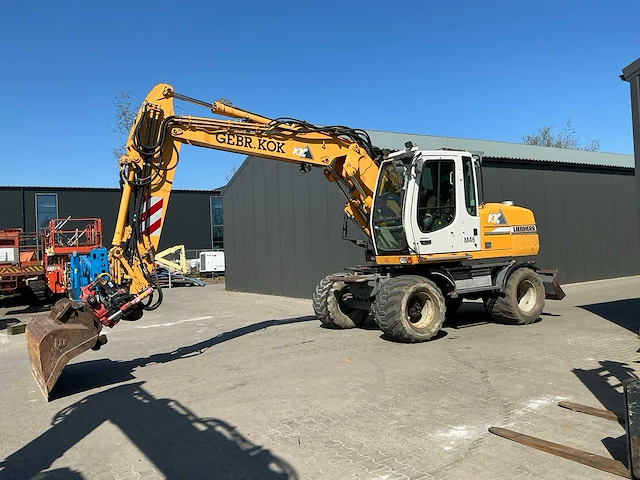 Liebherr a314 litronic banden graafmachine / mobiele kraan - afbeelding 12 van  58