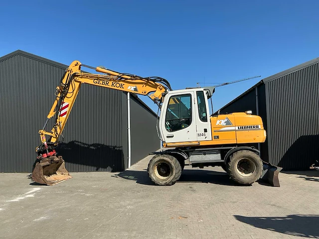 Liebherr a314 litronic banden graafmachine / mobiele kraan - afbeelding 25 van  58