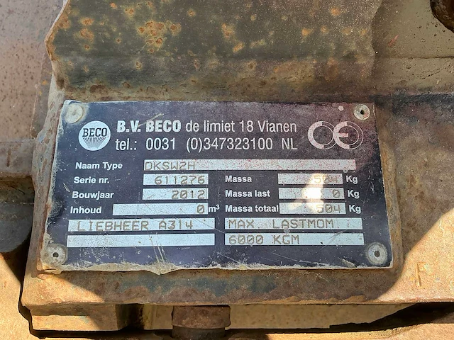 Liebherr a314 litronic banden graafmachine / mobiele kraan - afbeelding 32 van  58