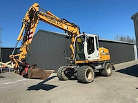 Liebherr a314 litronic banden graafmachine / mobiele kraan - afbeelding 45 van  58