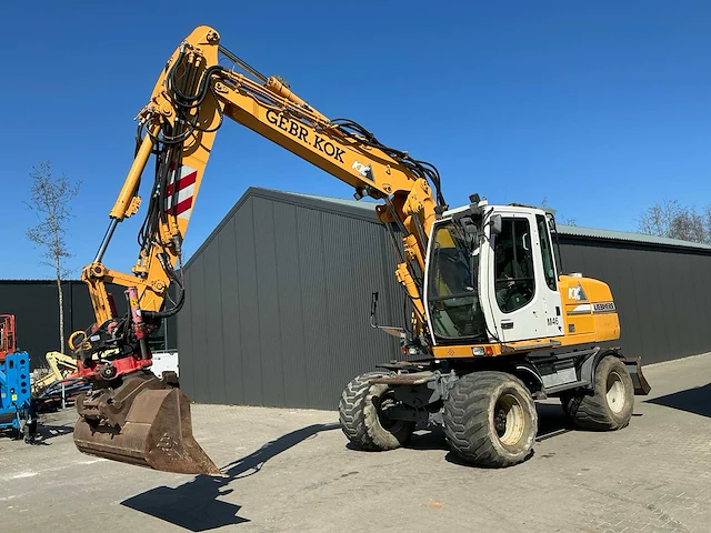 Liebherr a314 litronic banden graafmachine / mobiele kraan - afbeelding 55 van  58