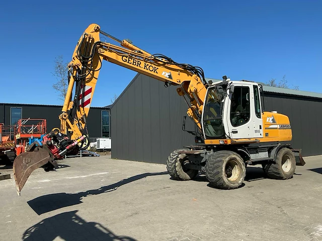 Liebherr a314 litronic banden graafmachine / mobiele kraan - afbeelding 57 van  58