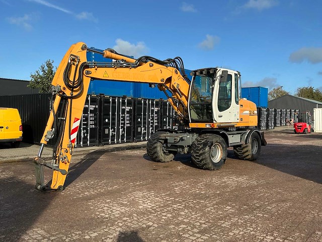 Liebherr a314 litronic banden graafmachine - afbeelding 1 van  30