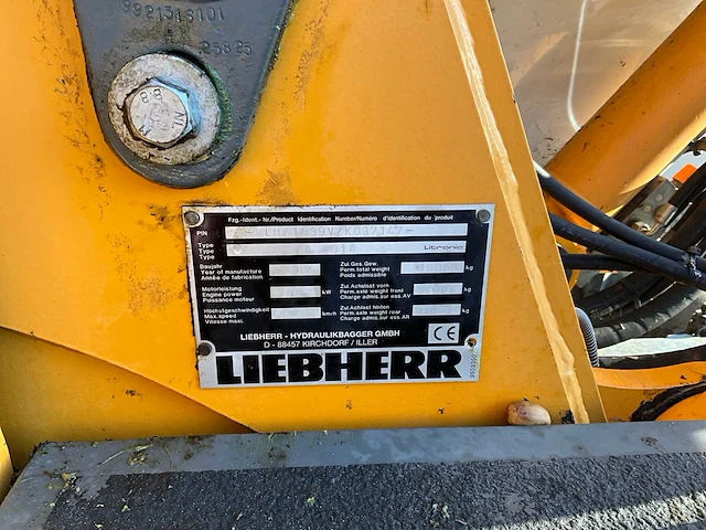 Liebherr a314 litronic mobiele graafmachine - afbeelding 14 van  50