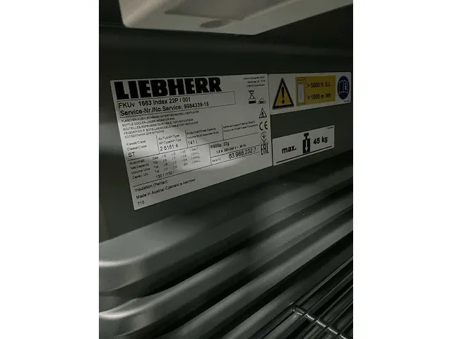 Liebherr fkuv 1663 glasdeur koelkast - afbeelding 4 van  4
