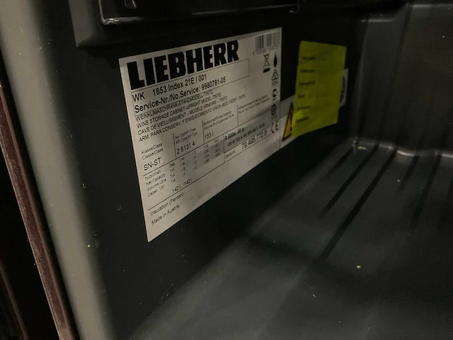 Liebherr grand cru wk 1853 index 21e / 001 wijnkoelkast - afbeelding 4 van  8