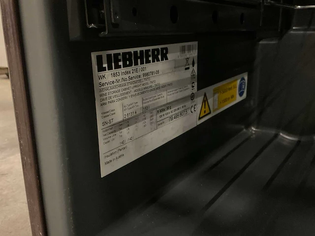 Liebherr grand cru wk 1853 index 21e / 001 wijnkoelkast - afbeelding 8 van  8