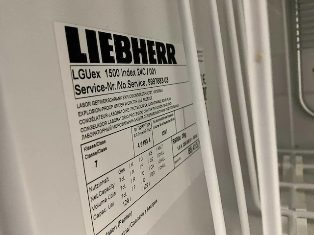 Liebherr lkuv 1610 / lgues 1500 medische koelkast en vriezer - afbeelding 5 van  5