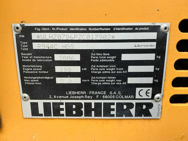 Liebherr r944c hds rupsgraafmachine - afbeelding 31 van  38