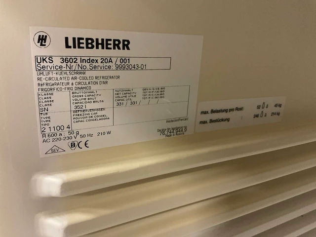 Liebherr uks3602 koelkast - afbeelding 4 van  4