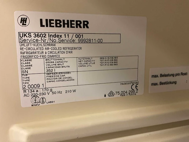 Liebherr uks3602 koelkast - afbeelding 4 van  4
