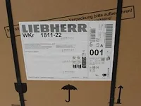Liebherr wkr-1811-22 wijnkoeler rood 66 flessen. afmeting 890 x 600 x 613 mm. 128 liter - afbeelding 7 van  7