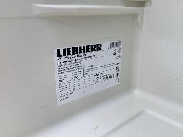 Liebherr, zanussi, electrolux & frigor diverse koelkasten - afbeelding 11 van  13