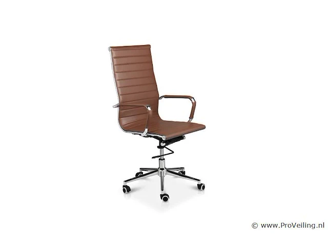 Lifa living bureaustoel - pu leer - kleur cognac - afbeelding 1 van  5