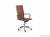 Lifa living bureaustoel - pu leer - kleur cognac - afbeelding 1 van  5