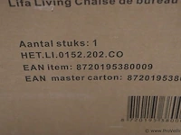 Lifa living bureaustoel - pu leer - kleur cognac - afbeelding 4 van  5