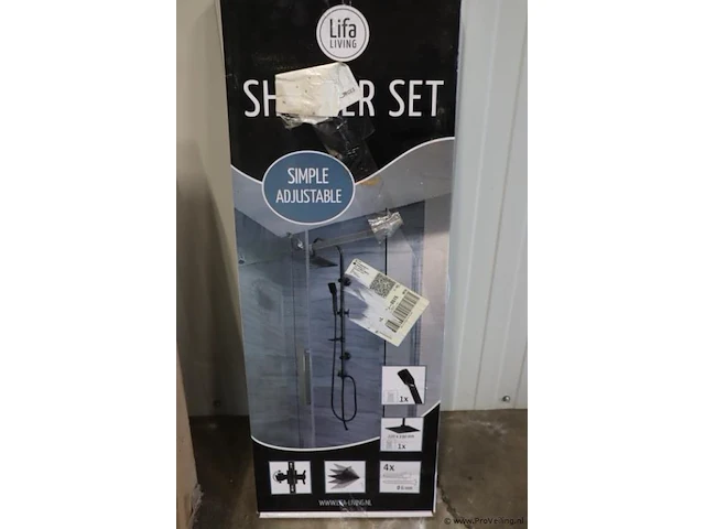 Lifa living doucheset - kleur zwart - afbeelding 1 van  7