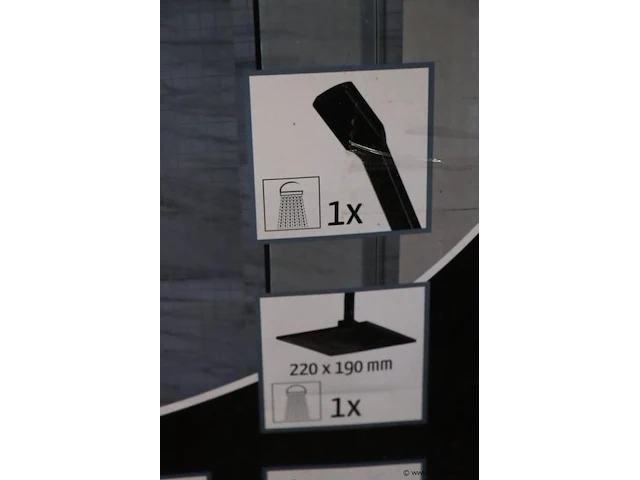 Lifa living doucheset - kleur zwart - afbeelding 4 van  7