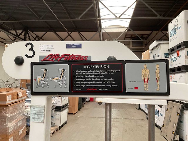 Life fitness leg extension - afbeelding 8 van  8