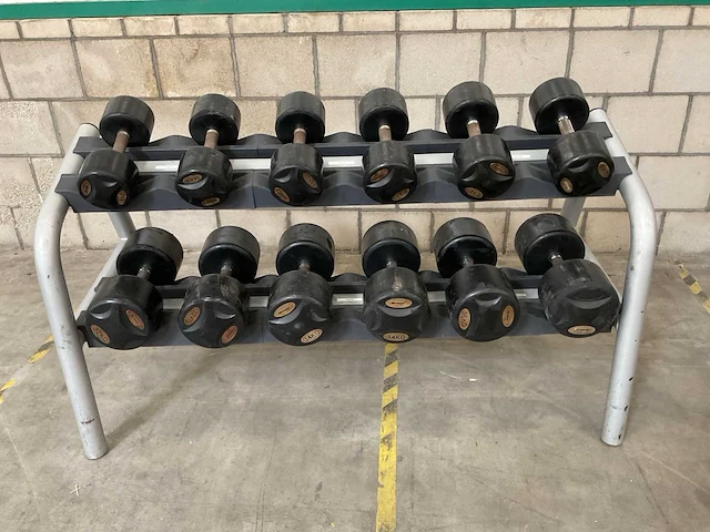 Lifemaxx dumbbell rek met dumbbells - afbeelding 1 van  3