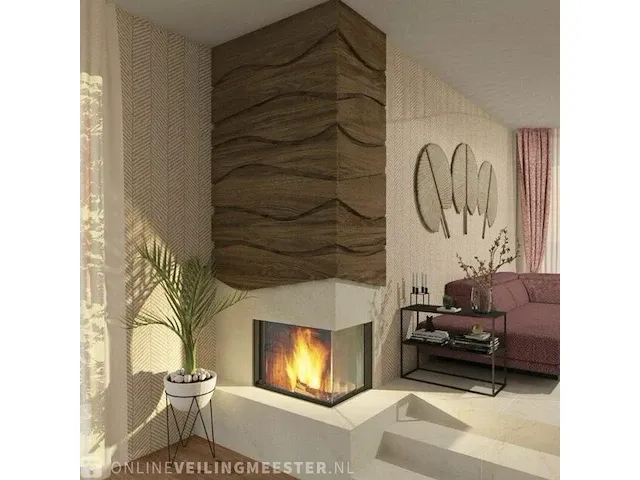 Liftdeurhaard hout , hoek rechts 80 - afbeelding 1 van  11