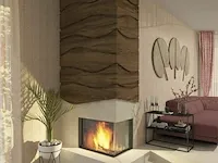 Liftdeurhaard hout , hoek rechts 80 - afbeelding 1 van  11
