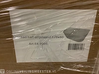 Ligbad halfvrijstaand karo, 64.0005, wit - afbeelding 3 van  4