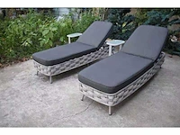 Ligbed - gepoedercoat aluminium frame - garandeert een langere levensduur - vonato - casera - afbeelding 2 van  5