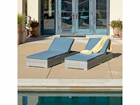 Ligbed - gepoedercoat aluminium frame - garandeert een langere levensduur - vonato - elara - afbeelding 1 van  2