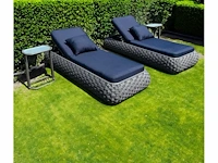 Ligbed - gepoedercoat aluminium frame - garandeert een langere levensduur - vonato - nureya - afbeelding 1 van  4
