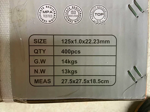 Lighthouse doorslijpschijf 125x1 slijpschijf (400x) - afbeelding 6 van  6