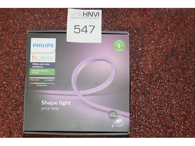 Lightstrip philips hue outdoor met voeding en lengte 200 cm. - afbeelding 1 van  2