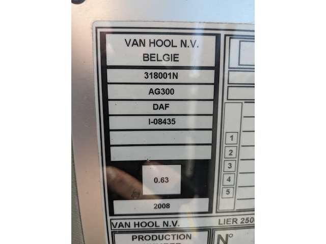 Lijbus van hool, ag300, bouwjaar 2008 - afbeelding 32 van  91