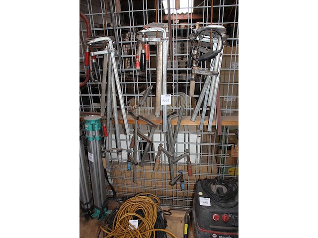 Lijmklemmen in diverse maten en uitvoeringen. ruim 20 stuks. - afbeelding 2 van  3