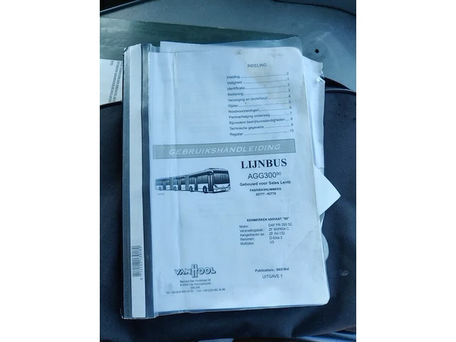Lijnbus van hool, ag300, bouwjaar 2008 - afbeelding 91 van  91