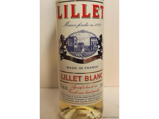 Lillet blanc witte wijn - 75 cl - winkelverkoopprijs € 15.95 - afbeelding 3 van  3