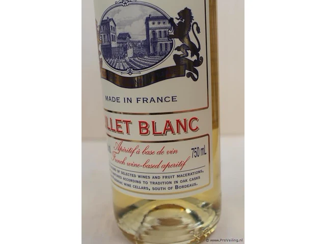 Lillet blanc witte wijn - 75 cl - winkelverkoopprijs € 15.95 - afbeelding 3 van  3