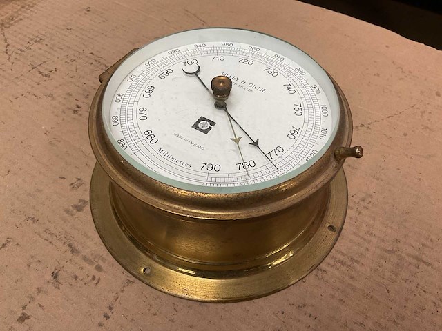 Lilley & gillie vintage marine barometer - afbeelding 2 van  3