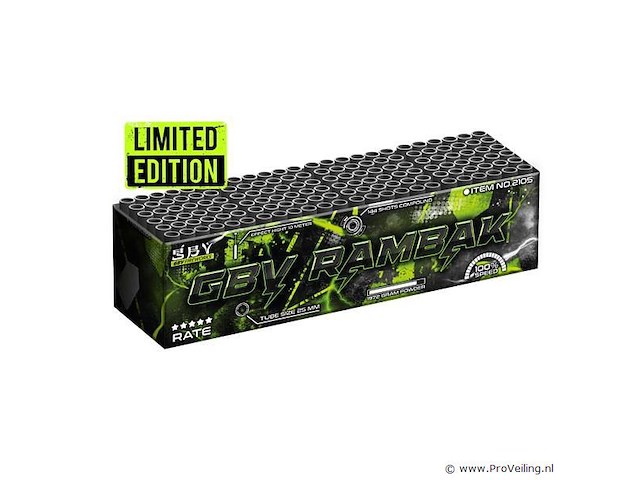 Limited edition rambak 144 shots - afbeelding 1 van  1