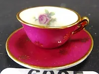 Limoges?. miniatuur kop en schotels