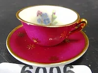 Limoges?. miniatuur kop en schotels