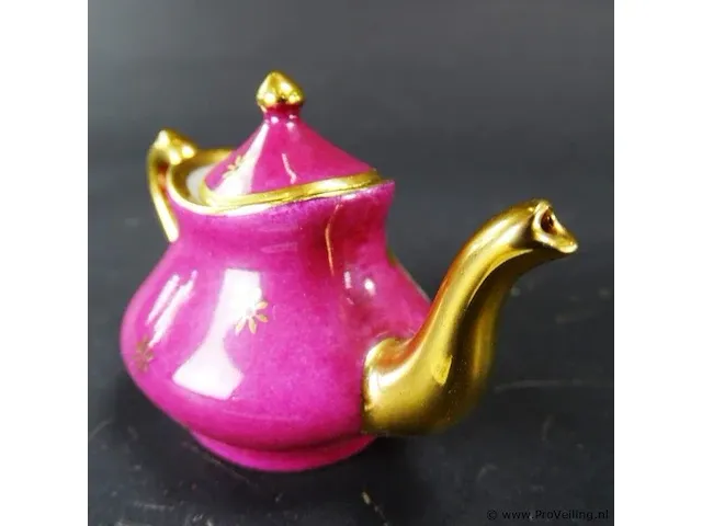 Limoges miniatuur theepot - afbeelding 2 van  3